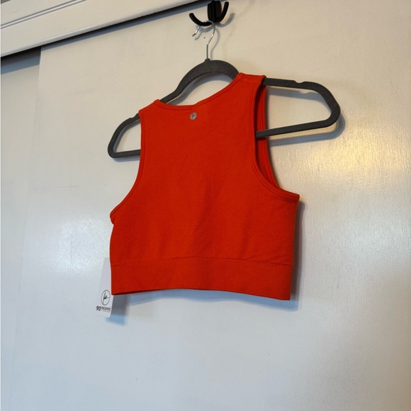90 Degree By Reflex Bright Orange Crop Top - Picture 8 of 9